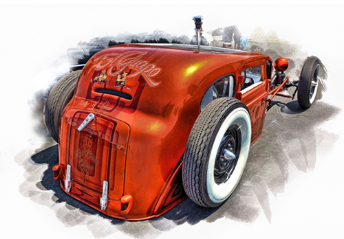 500x348 Hot Rod Art, Hotrod Art And Rat Rod Art - Rat Rod Sketches