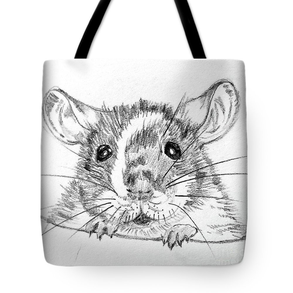 1000x1000 Rat Sketch Tote Bag For Sale By Susan Paquette - Rat Sketch