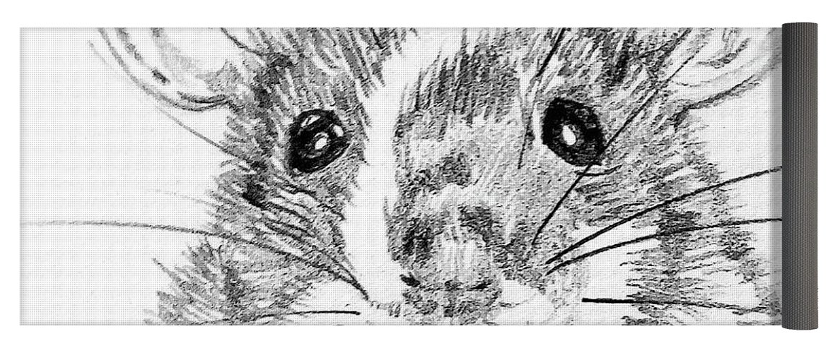 1171x500 Rat Sketch Yoga Mat For Sale By Susan Paquette - Rat Sketch