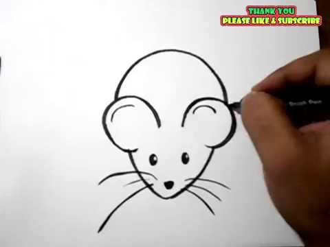 480x360 How To Draw A Rat Easy Drawing For Kids Yzarts - Rat Sketch