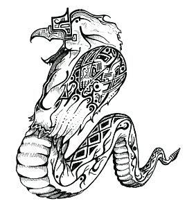 270x300 Rattle Snake Sketch Rattlesnake Drawing Tribal Sketch By - Rattlesnake Sketch