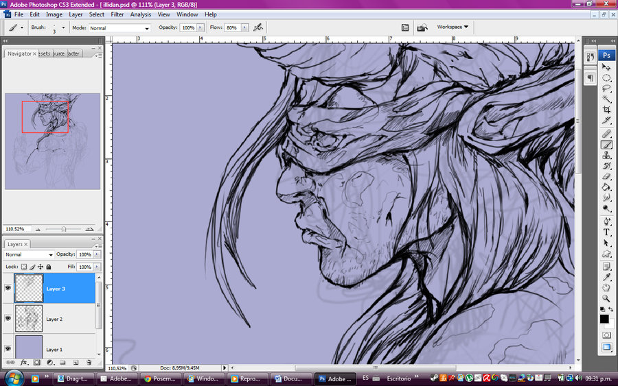 900x563 Illidan Raw Sketch By Eichh Emmm - Raw Sketch