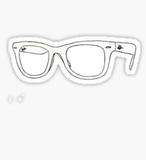 210x230 Ray Ban Drawing Stickers Redbubble - Ray Ban Sketch