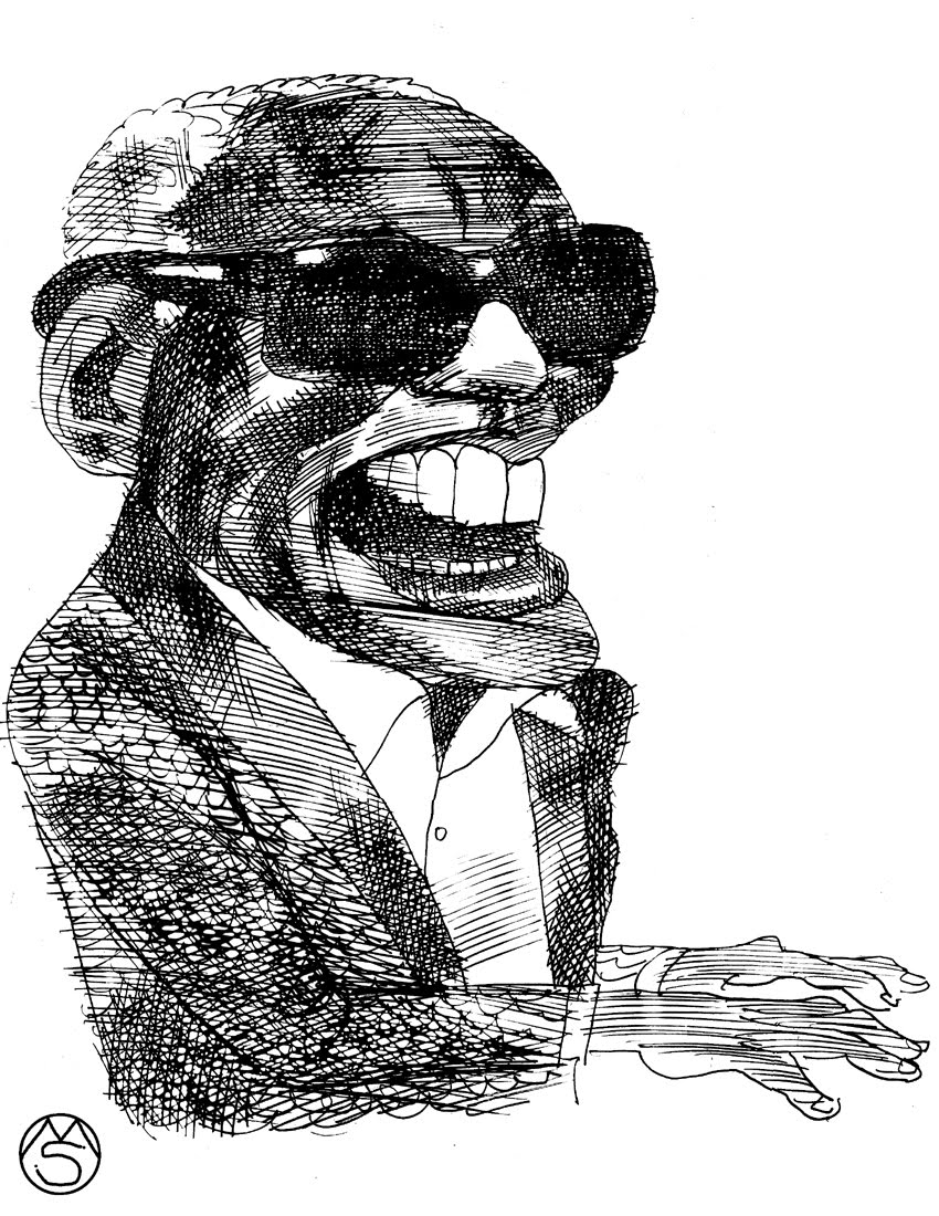 850x1100 Ray Charles - Ray Charles Sketch