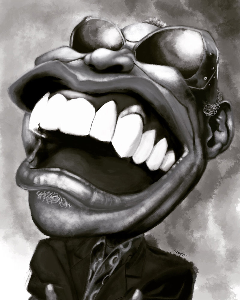 800x1000 Ray Charles By Inggo - Ray Charles Sketch