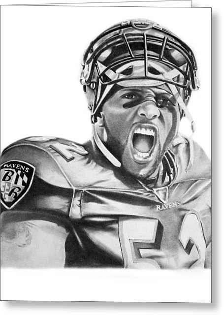 455x646 Ray Lewis Drawing By Don Medina - Ray Lewis Sketch