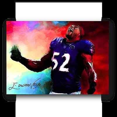 400x400 Ray Lewis Sketch Card Nfl Baltimore Ravens Signed Limited Edition - Ray Lewis Sketch