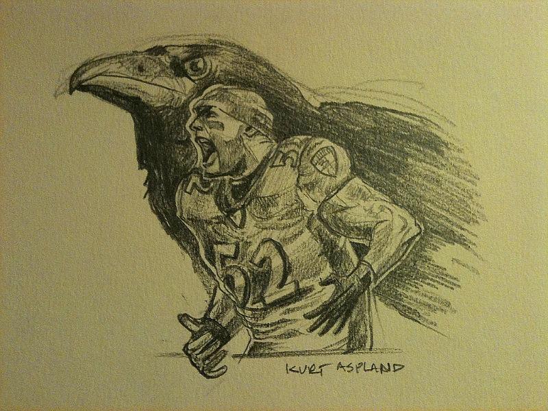 800x600 Ray Lewis By Kurt Aspland - Ray Lewis Sketch