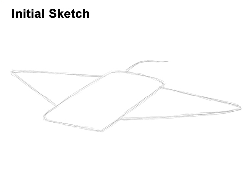 500x386 How To Draw A Manta Ray Video Amp Step By Step Pictures - Ray Sketch