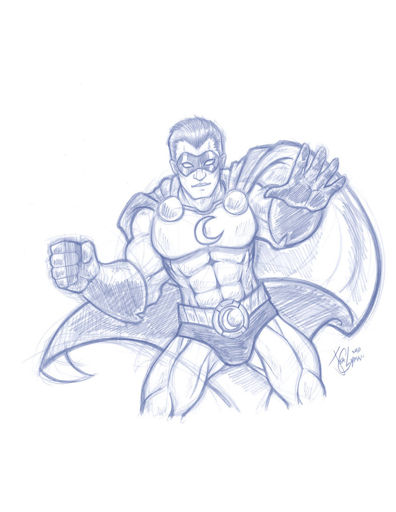 786x1017 Lunar Ray Sketch By Artofjoshlyman - Ray Sketch