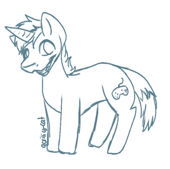 576x572 Gamma Ray Sketch By Heartwolfdragon - Ray Sketch