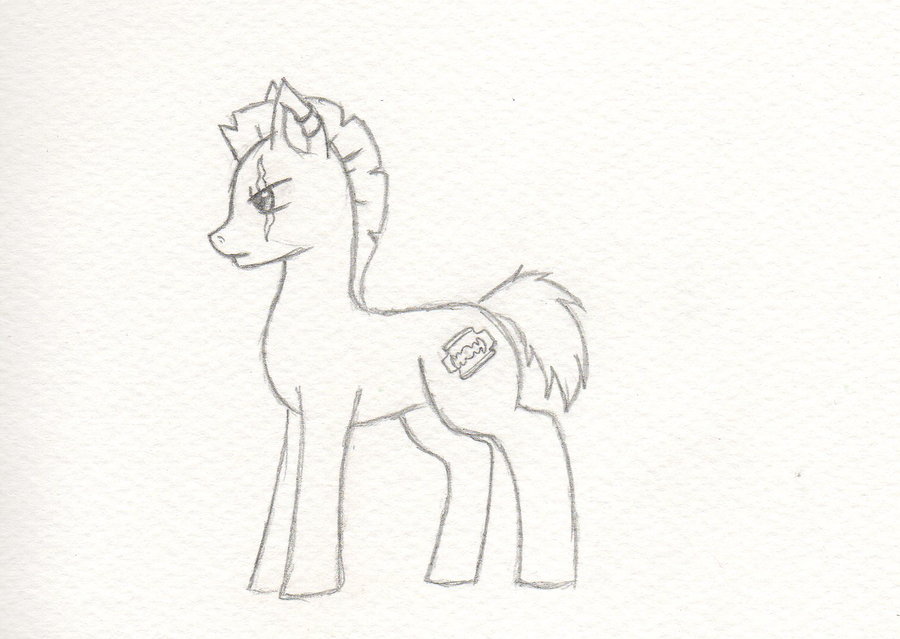 900x639 Razor Blade. (Sketch) By Eri Freak - Razor Blade Sketch