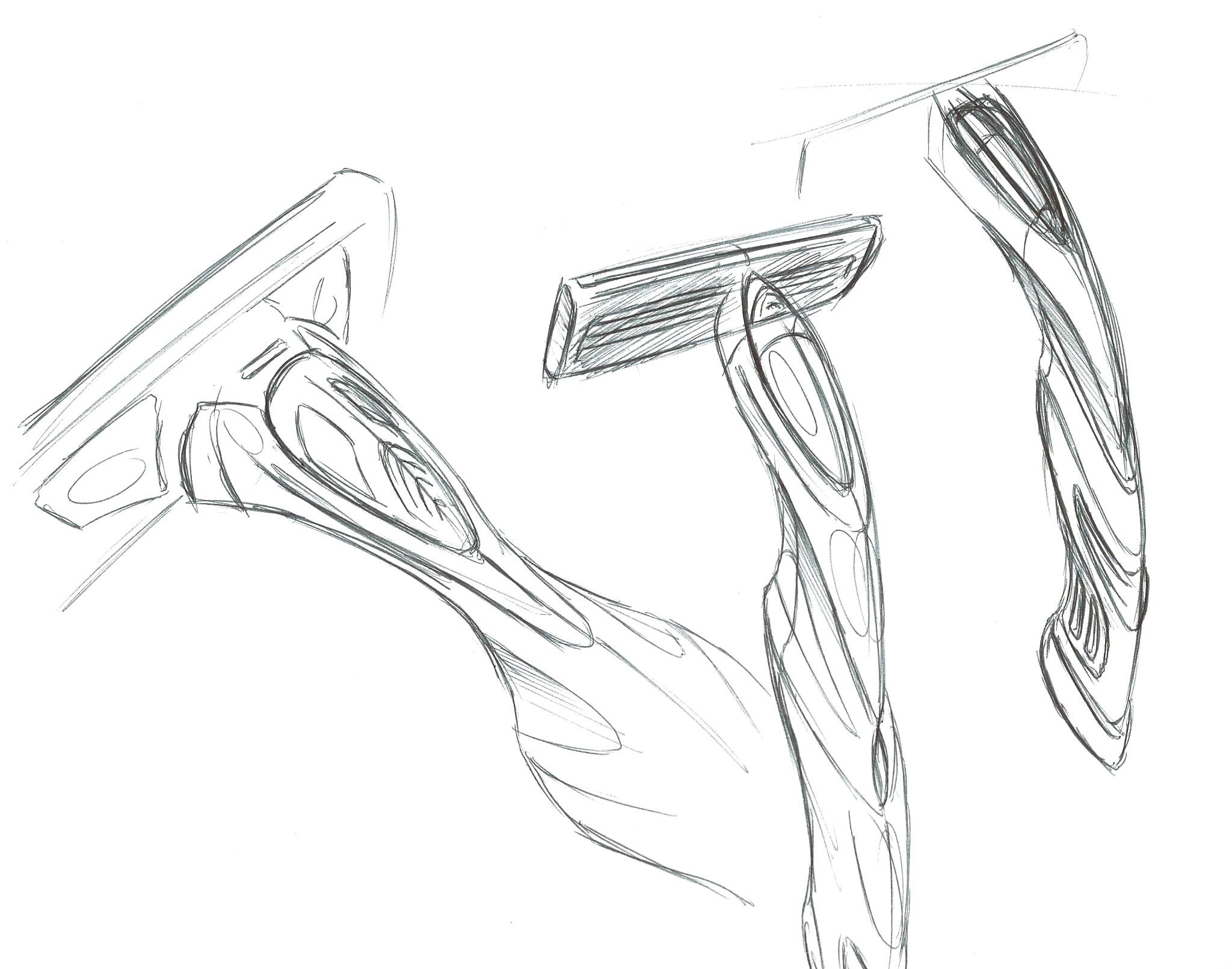 2048x1612 Razor Sketches Sketchbook Sketches, Product Design - Razor Sketch