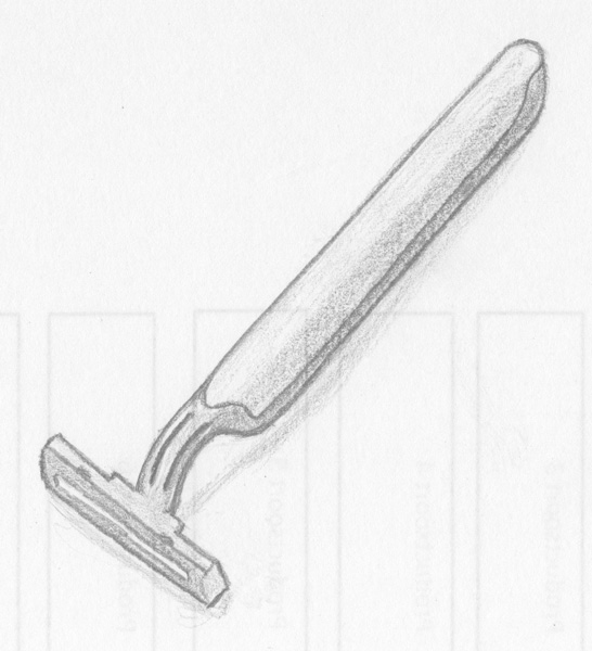 546x600 Holidays A Stream Of Milk - Razor Sketch