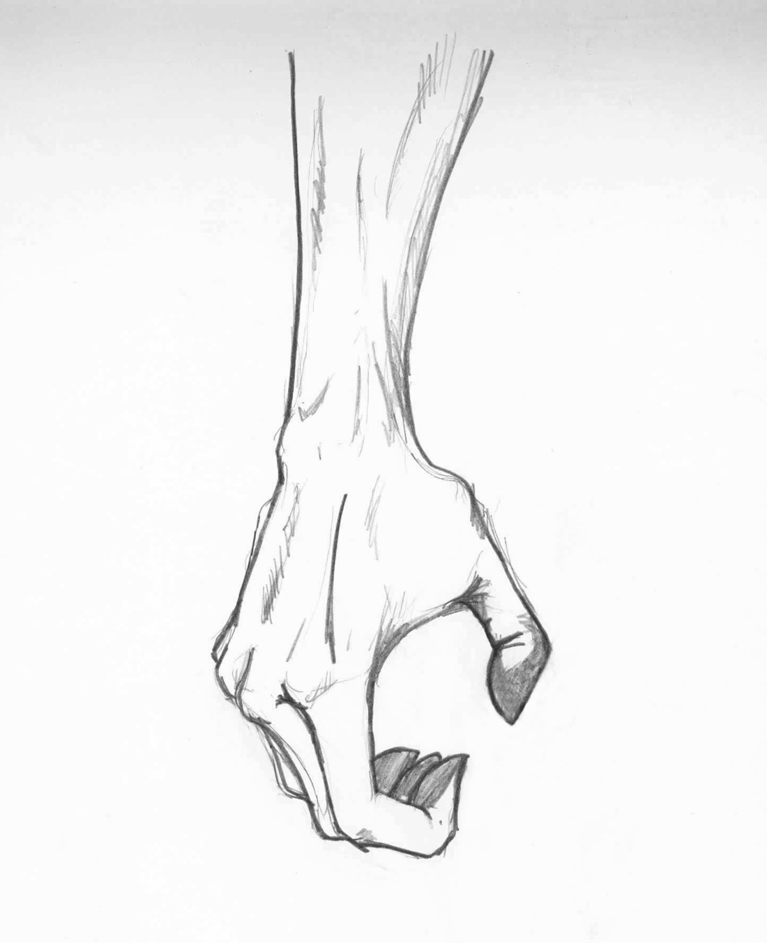 1100x1353 Reaching Hand Sketch - Reaching Hand Sketch