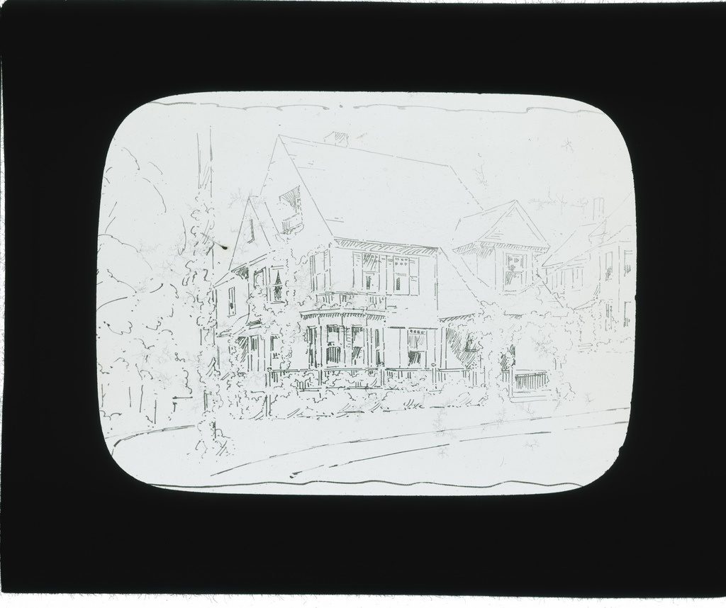 1024x858 Harley Prentiss House, Reading, Sketch For Improvement - Reading Sketch