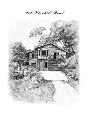 300x382 Custom House Sketches Drawn From A Photo Make Great Closing Gifts - Real Estate Sketch