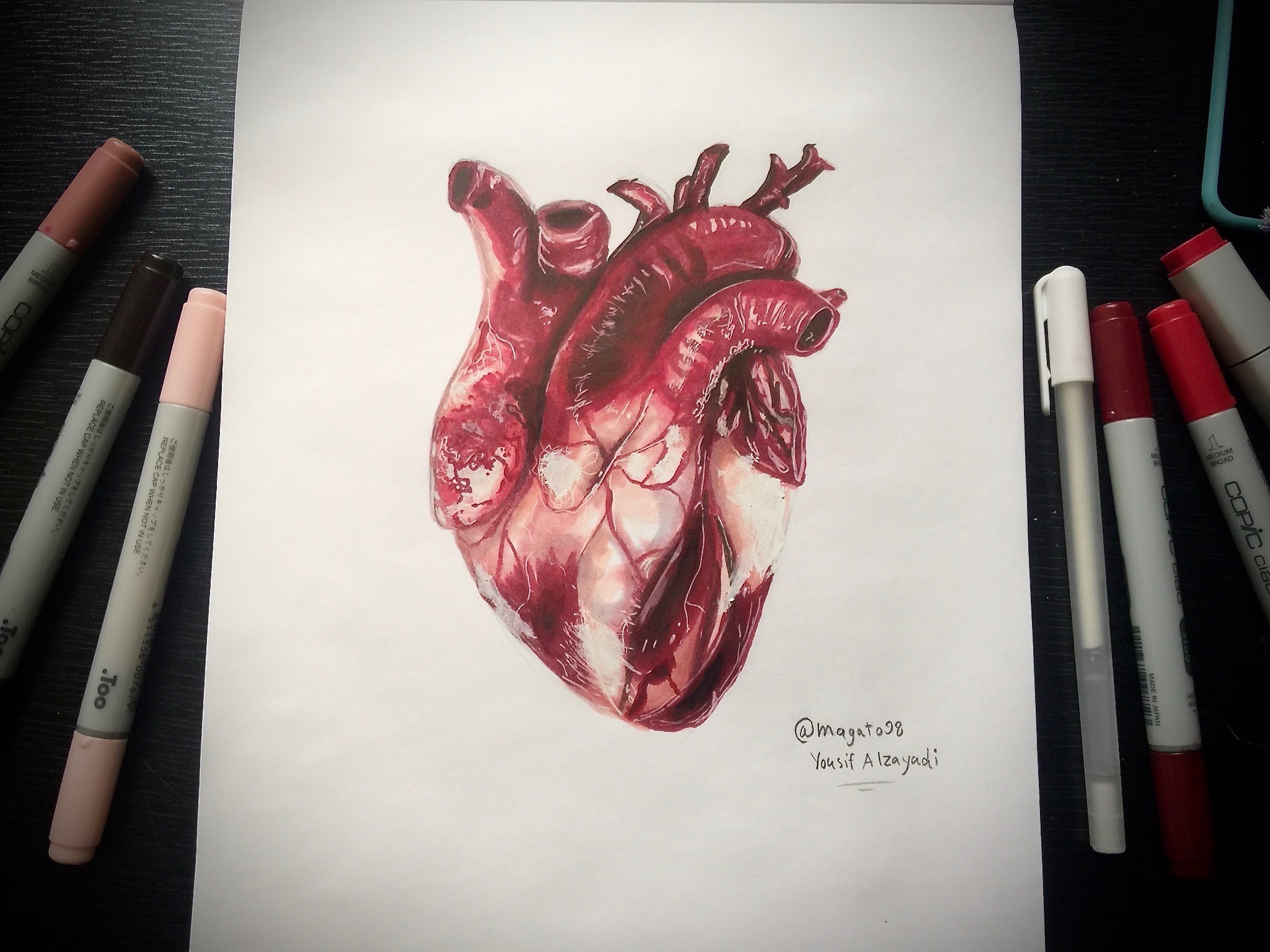 Real Heart Sketch At Paintingvalley Com Explore Collection Of