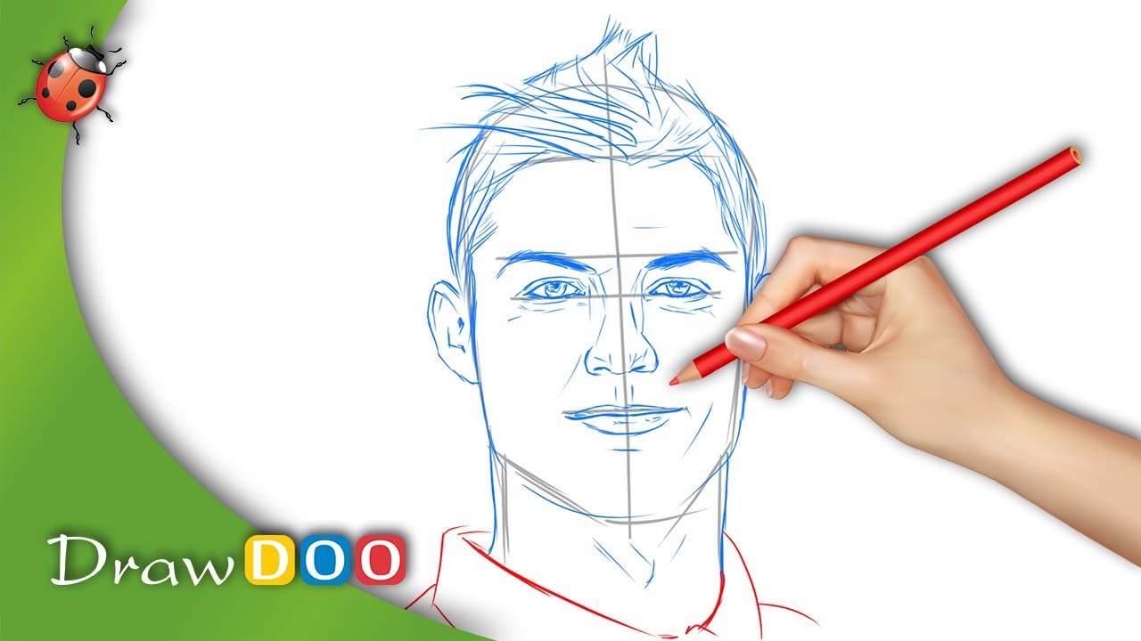 1280x720 Cristiano Ronaldo From Real Madrid Drawing Tutorial - Real Madrid Sketch