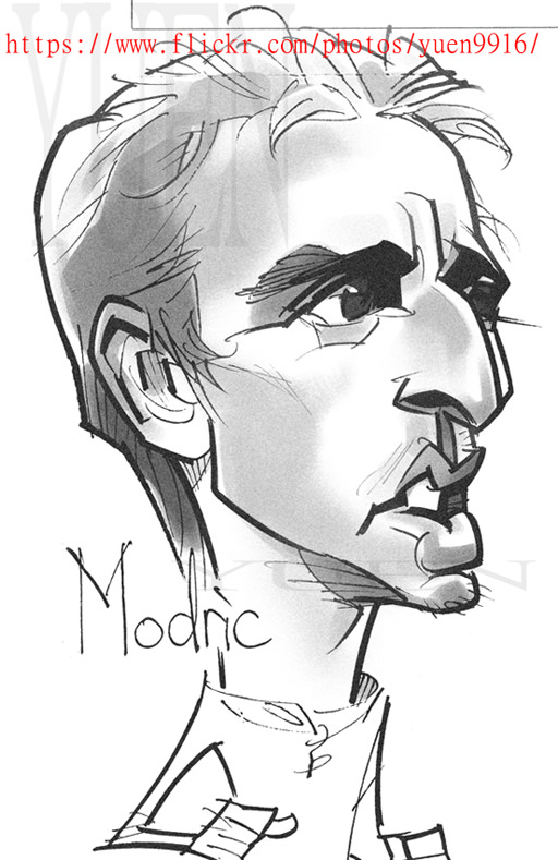 512x789 Modric Comic Portrait Sketch Soccer Croatian Real Madrid - Real Madrid Sketch