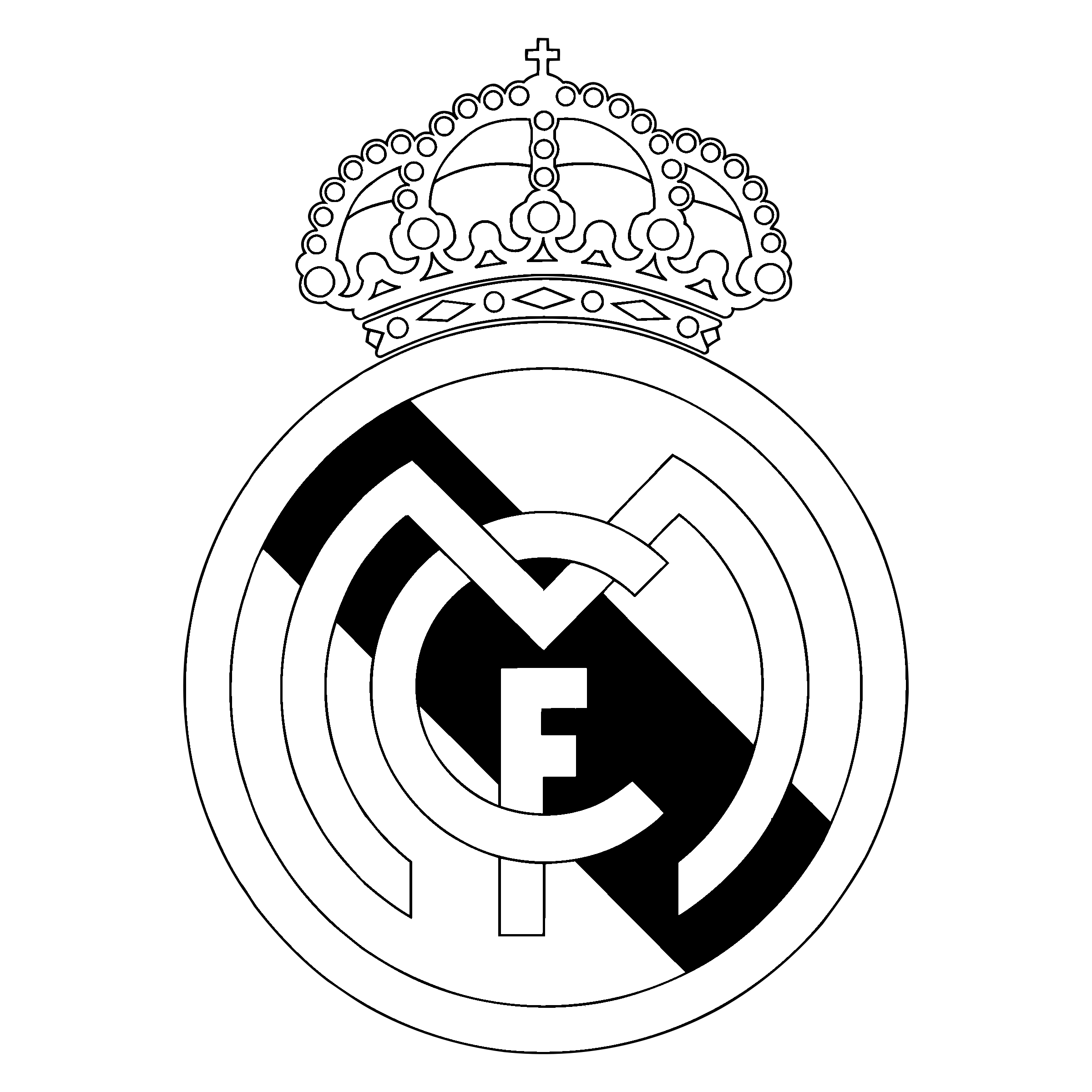 2400x2400 Real Madrid C F Logo Png Transparent Amp Svg Vector - Real Madrid Sketch
