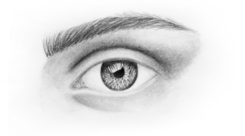 850x472 How To Draw A Realistic Eye - Realistic Eye Sketch
