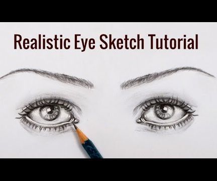 Realistic Eye Sketch at PaintingValley.com | Explore collection of ...