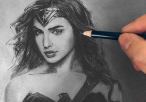 300x210 Realistic Girl Sketch Realistic Girl Drawing At Getdrawings Free - Realistic Girl Sketch