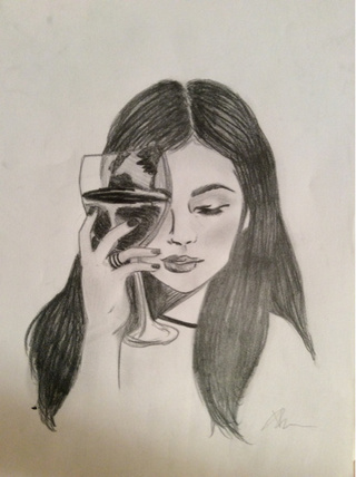 320x428 Realistic Girl - Realistic Girl Sketch