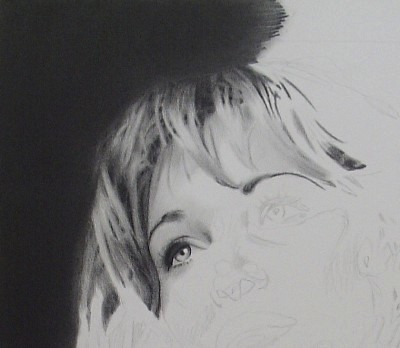 400x348 Hair Drawing Tutorial, How To Draw Realistic Hair - Realistic Hair Sketch