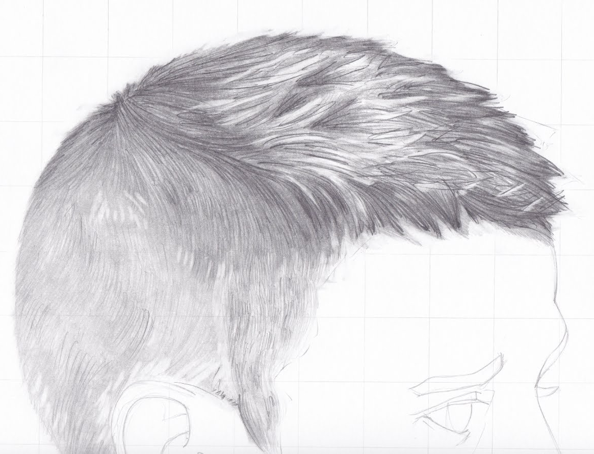 1165x891 Pencil Drawing Boy Hair How To Draw Hair [Part 33] - Realistic Hair Sketch