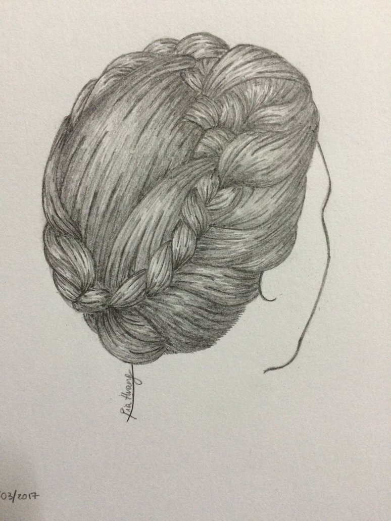 774x1032 Realistic Hair Sketch By Huangy98 - Realistic Hair Sketch
