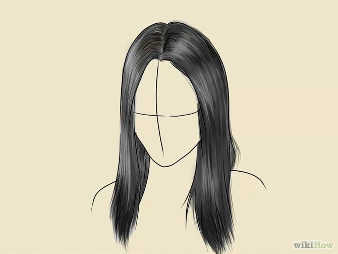 Realistic Hair Sketch at PaintingValley.com | Explore collection of ...