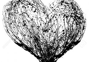 300x210 Heart Drawings In Black And White Realistic Black And White Hand - Realistic Heart Sketch