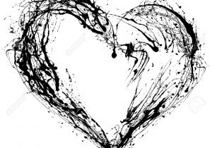 300x210 Black Drawn Heart Realistic Drawing Pictures - Realistic Heart Sketch