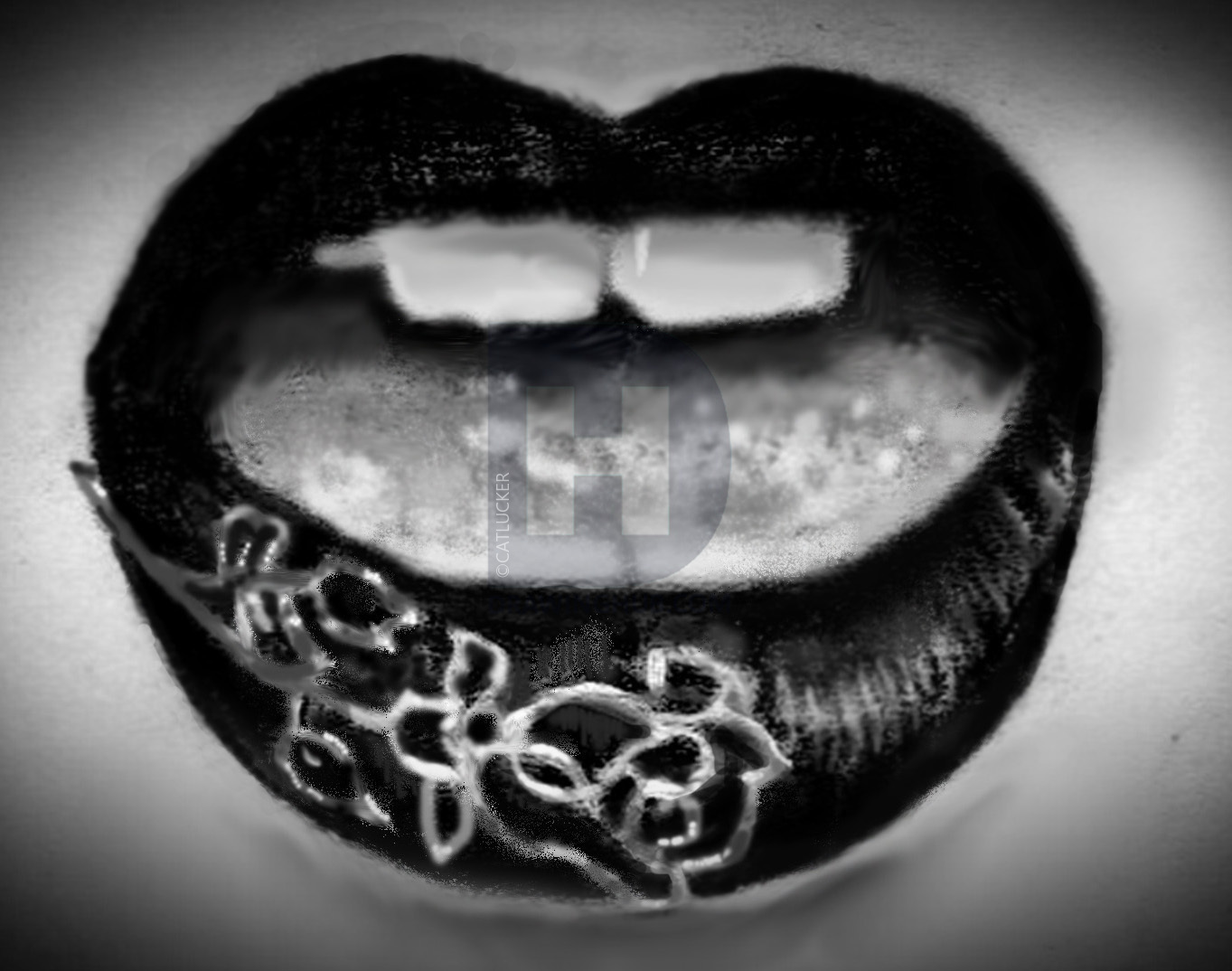 1363x1074 How To Draw Realistic Lips, Sketch Lips, Step By Step, Drawing - Realistic Lip Sketch