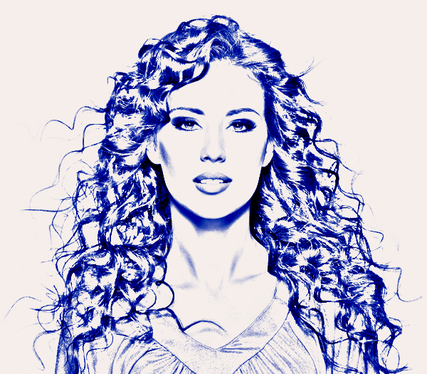 427x374 Draw Realistic Pencil Sketch, Vector Art, Line Art For - Realistic Pencil Sketch