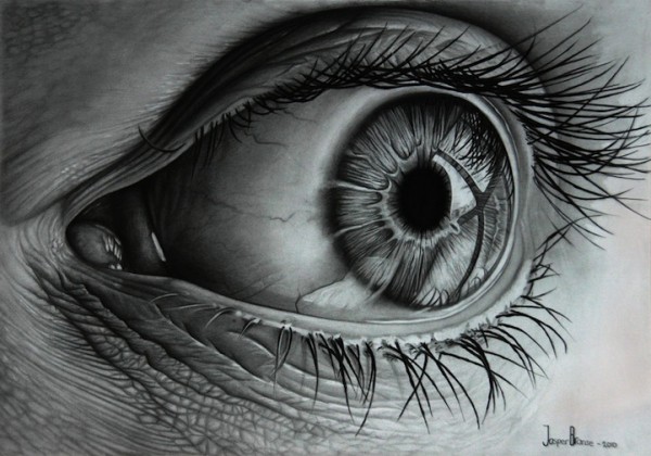 600x420 Unbelievably Realistic Pencil Drawings Of Sparkling Eyes - Realistic Pencil Sketch