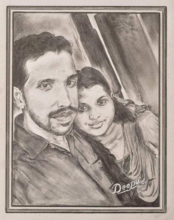 608x768 Portrait Artist Photo Realistic Pencil Drawing, Dubai - Realistic Sketch Artist