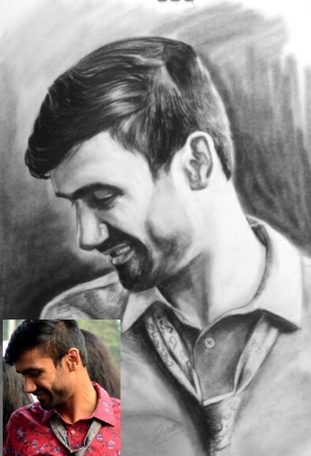 341x500 Realistic Pencil Portrait - Realistic Sketch Artist