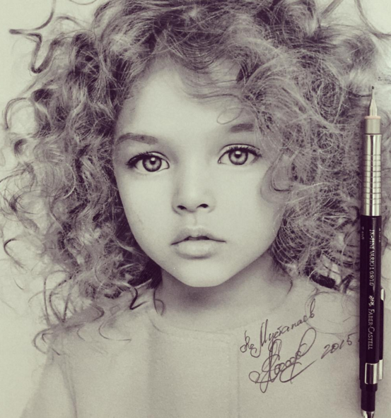553x592 Incredible Portraits Drawings By Ruslan Mustapaev Pencils - Realistic Sketches