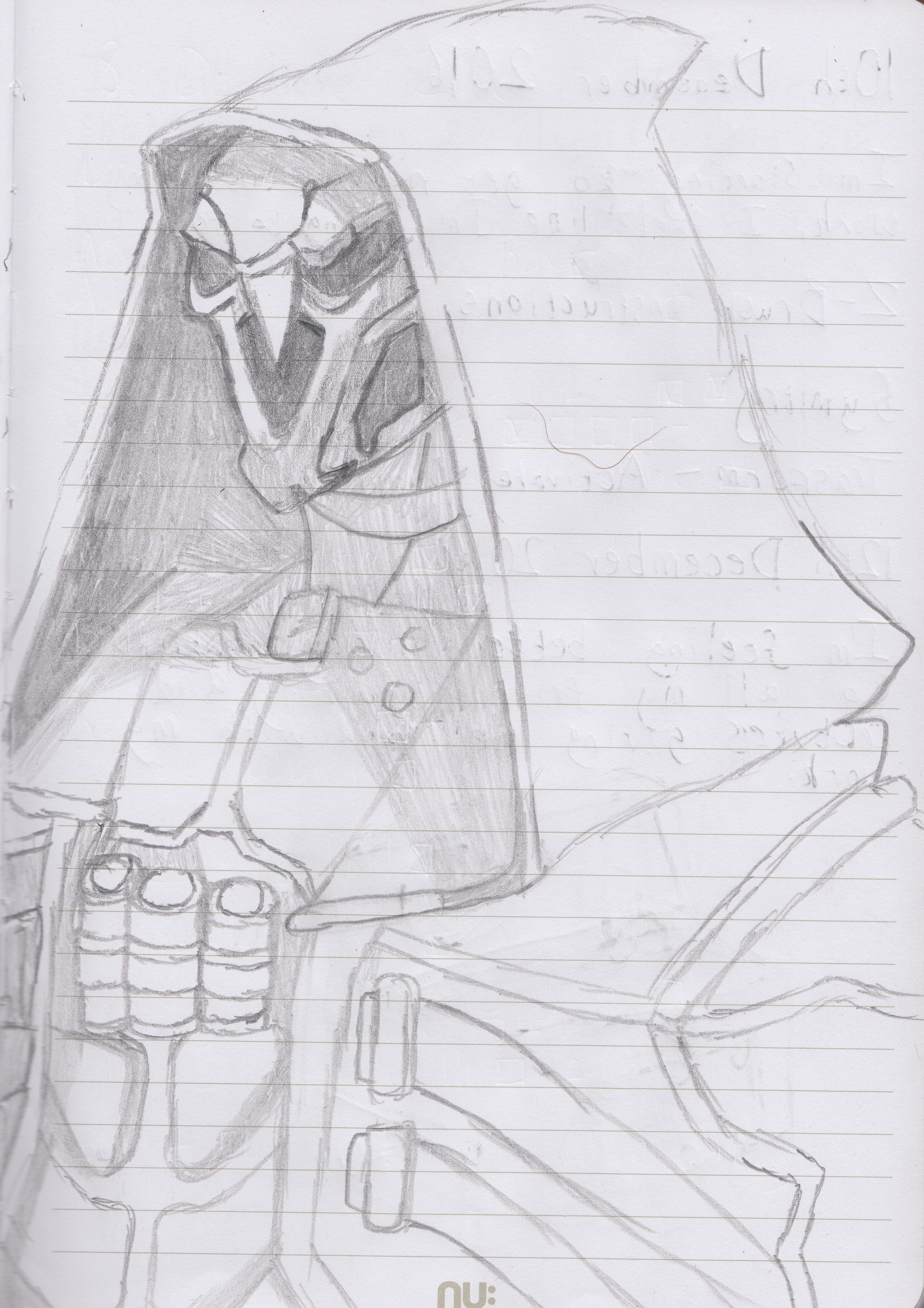 4115x5823 Reaper Sketch Weasyl - Reaper Sketch