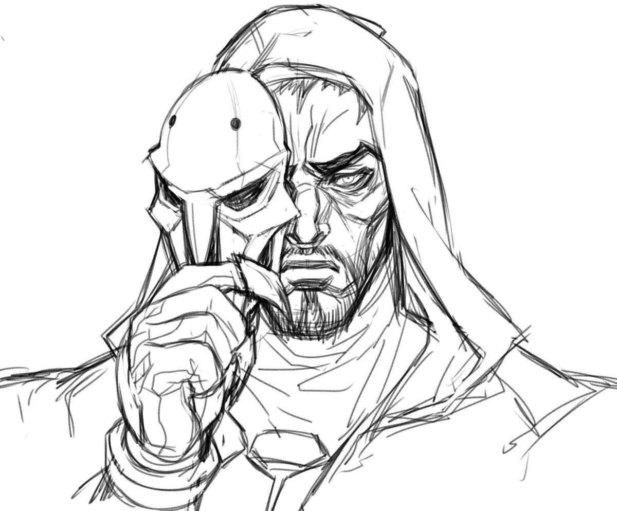1200x994 Cachet On Twitter Gabriel Reyesreaper Sketches...he Is - Reaper Sketch