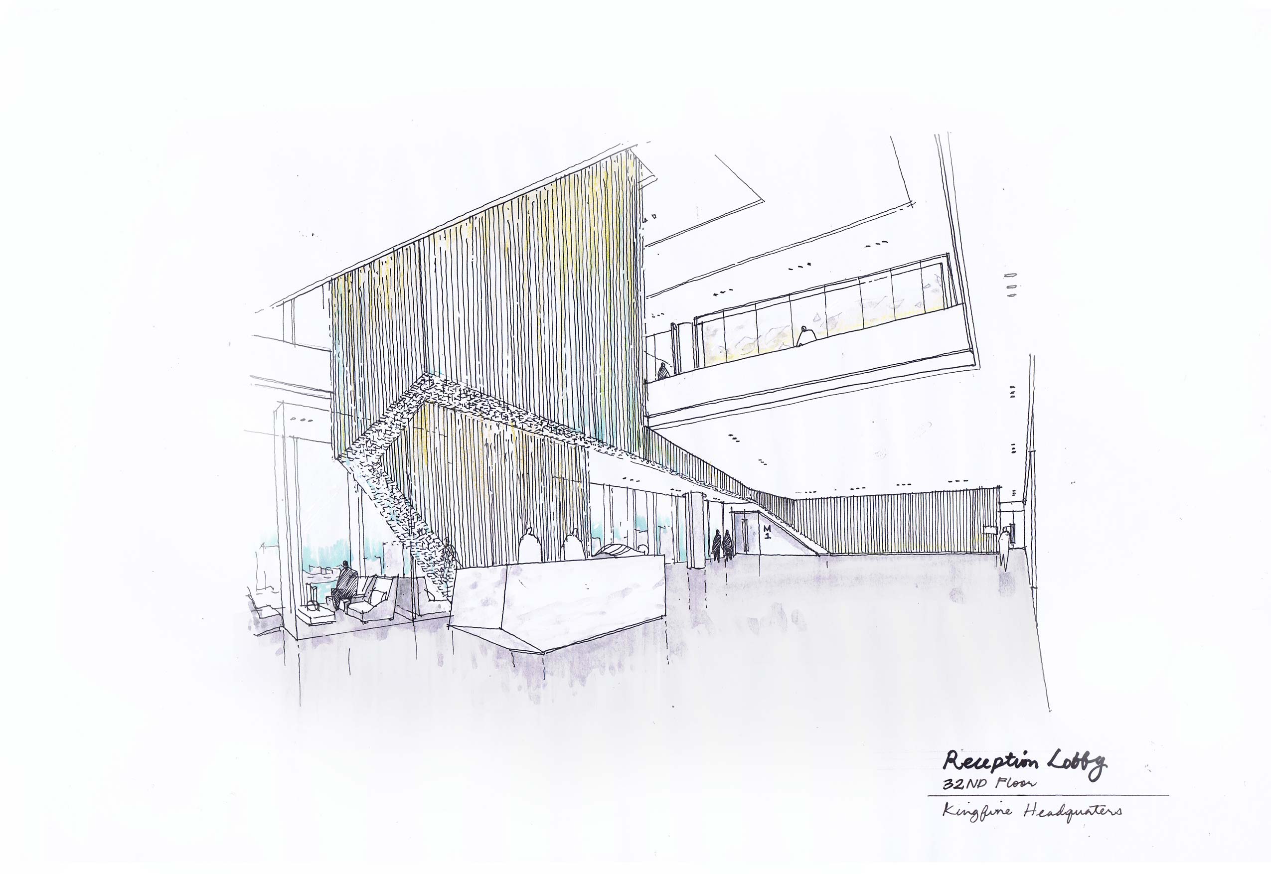 2550x1754 Ksr Architects - Reception Sketch