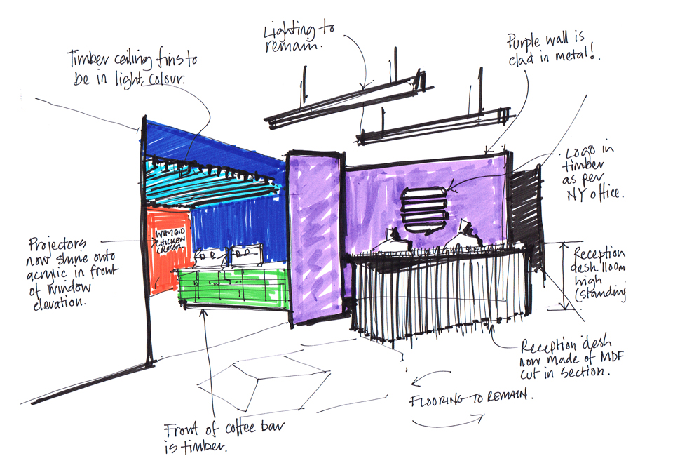 980x660 Reception Concept Sketch - Reception Sketch
