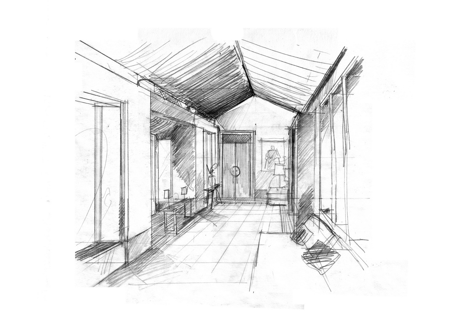 1500x1060 P Sanya Spa Sketch Reception Atelier Donatien Carratier - Reception Sketch
