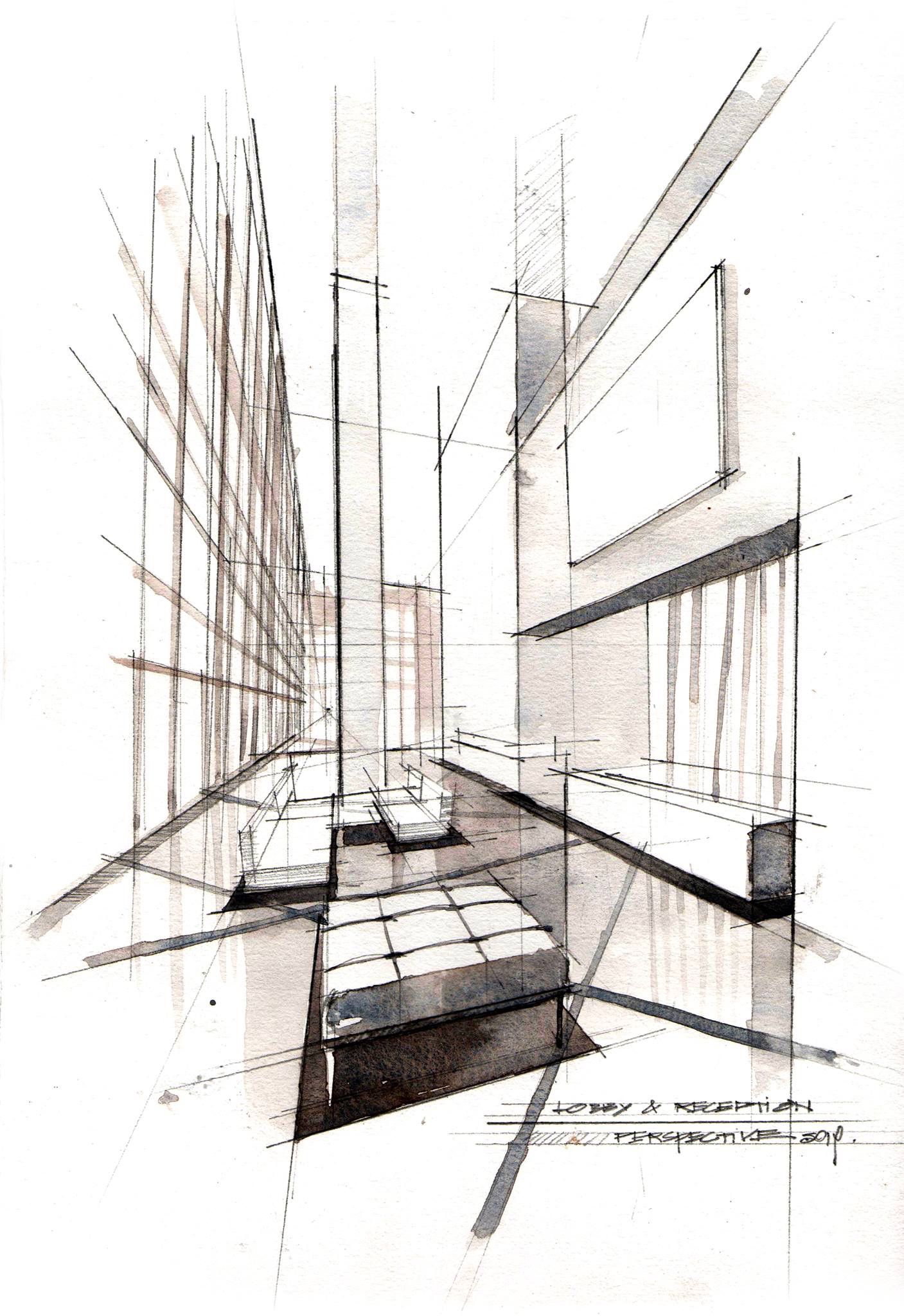 1407x2048 Reception Sketch Freehand Sketch Drawings - Reception Sketch