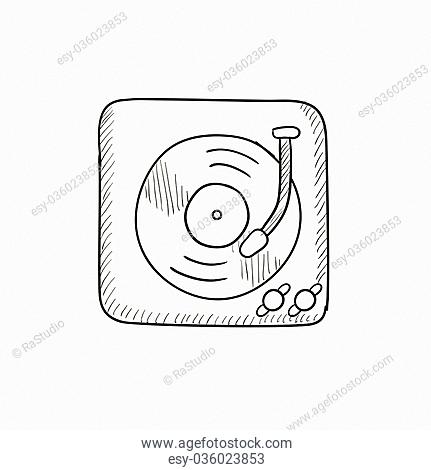 431x470 Isolated Manual Record Player Stock Photos And Images Age Fotostock - Record Player Sketch