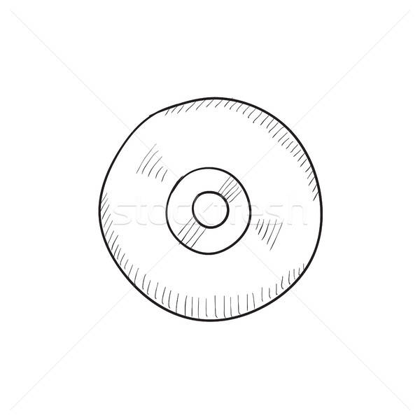 600x600 Reel Tape Deck Player Recorder Sketch Icon. Vector Illustration - Recorder Sketch