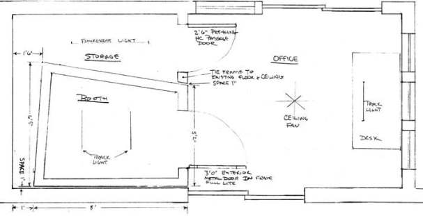 607x311 Make Way For The Recording Studio! - Recording Studio Sketch